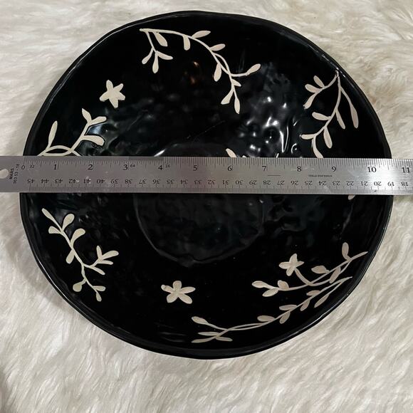 NEW Valeriano Paz Vintage Peruvian Handmade Floral Folk Art Pottery Flower Bowl - Picture 14 of 14